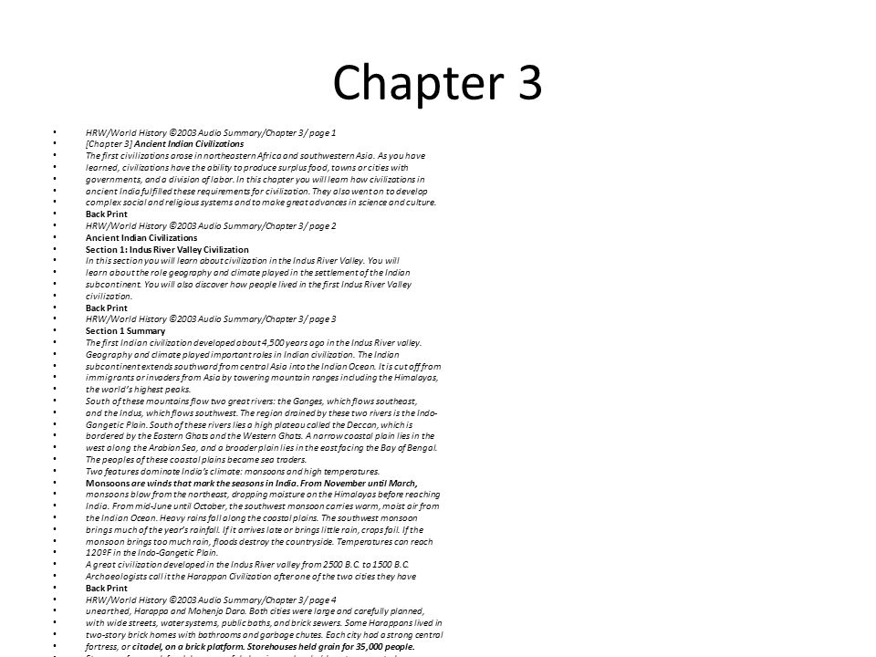 World civilization chapter 4 summary